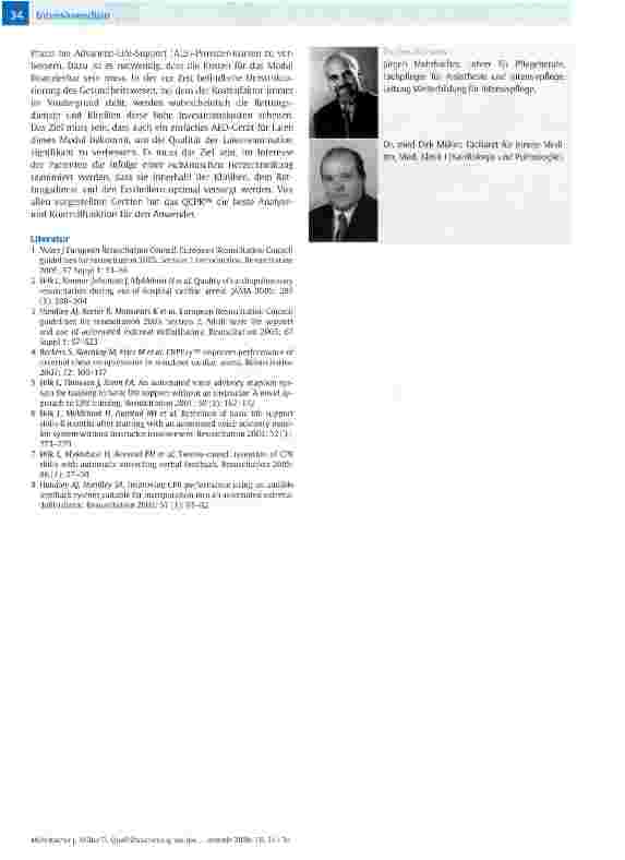 Vorschauseite 4: Qualitätssicherung bei der kardiopulmonalen Reanimation