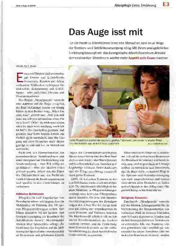 Vorschauseite 1: Das Auge isst mit