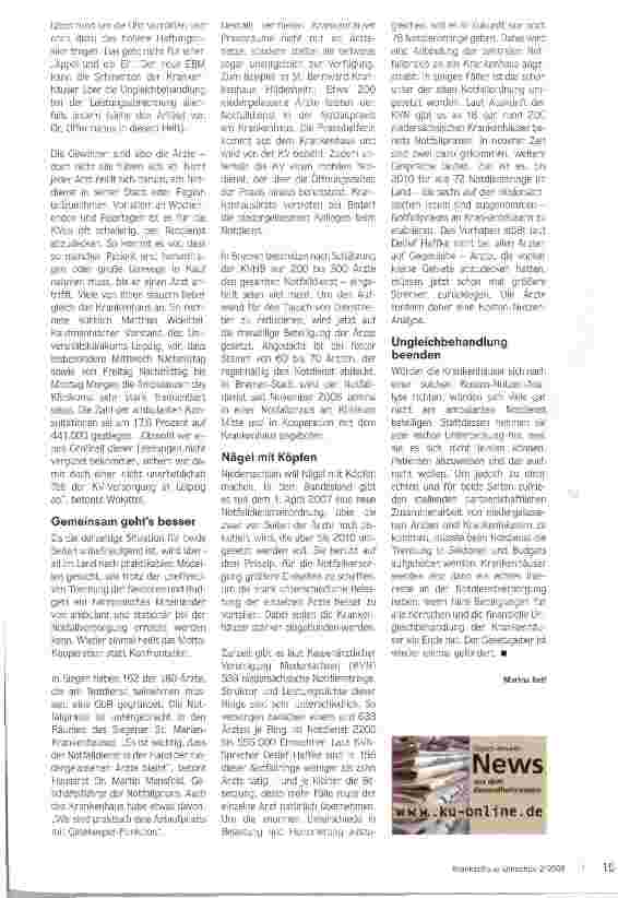 Vorschauseite 2: Notfall Notdienst