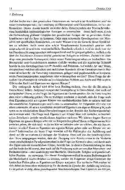 Vorschauseite 2: Gibt es das Recht auf Eigentum am eigenen Körper?Ein Beitrag zur Forschungsethik in der kantischen Tradition der Aufklärung