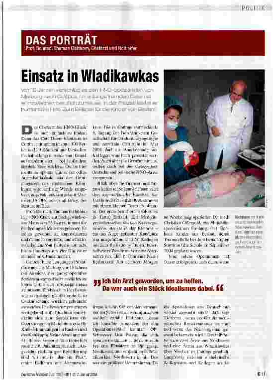 Vorschauseite 1: Einsatz in Wladikawkas