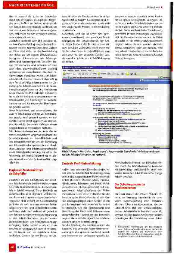 Vorschauseite 2: Ein Netz von Schulbibliotheken