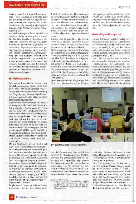 Vorschauseite 3: Ein Netz von Schulbibliotheken