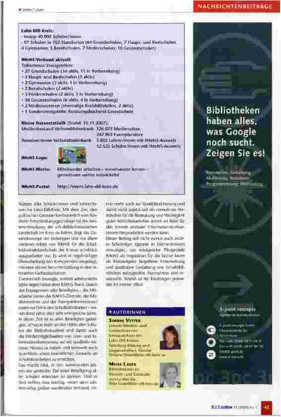 Vorschauseite 6: Ein Netz von Schulbibliotheken