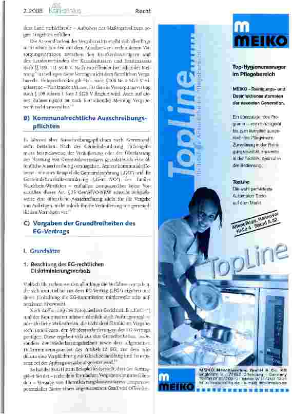 Vorschauseite 2: Verfahrensrecht bei der Veräußerung öffentlicher Krankenhäuser