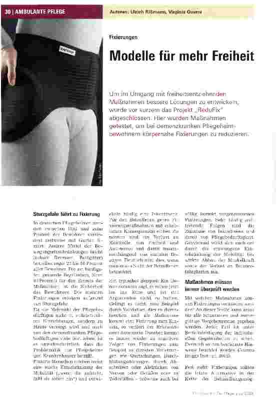 Vorschauseite 1: Modelle für mehr Freiheit