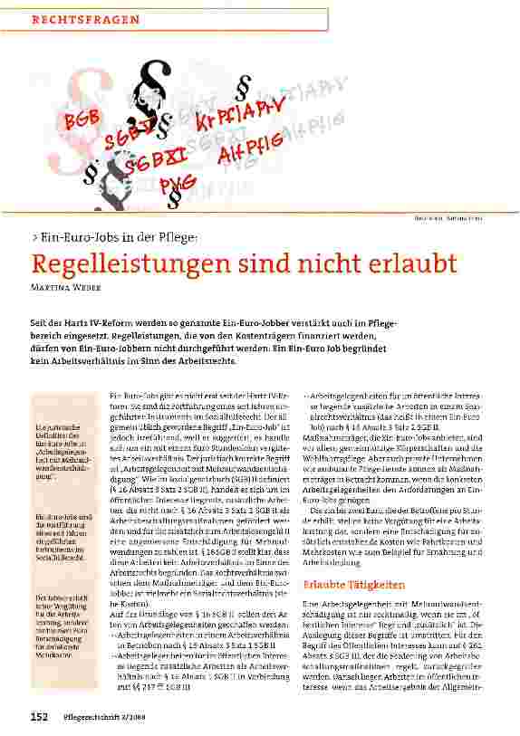 Vorschauseite 1: Regelleistungen sind nicht erlaubt