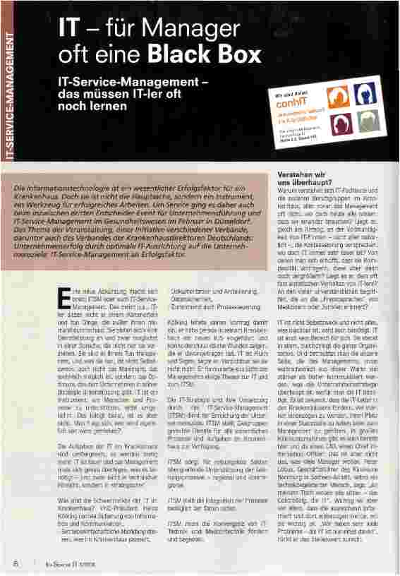 Vorschauseite 1: IT-für Manager oft eine Black Box