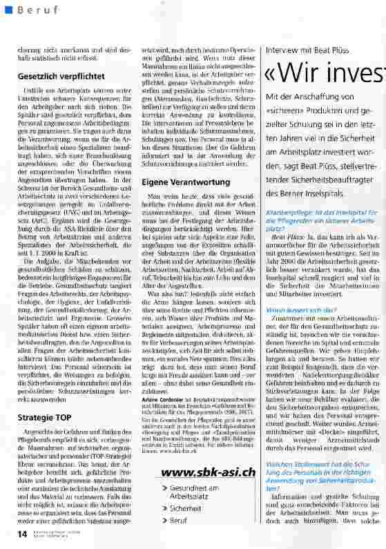 Vorschauseite 3: Damit Arbeit sich auf Gesundheit reimt