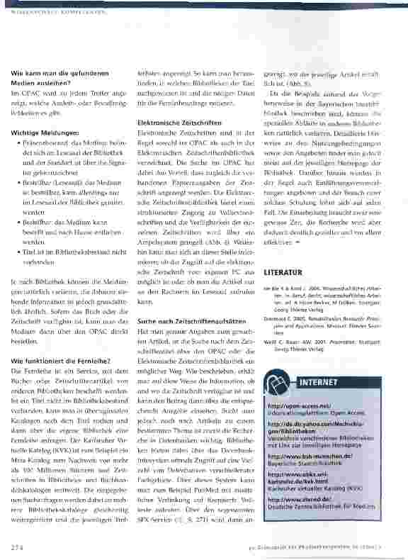Vorschauseite 3: Umgang mit digitalen Bibliothekskatalogen