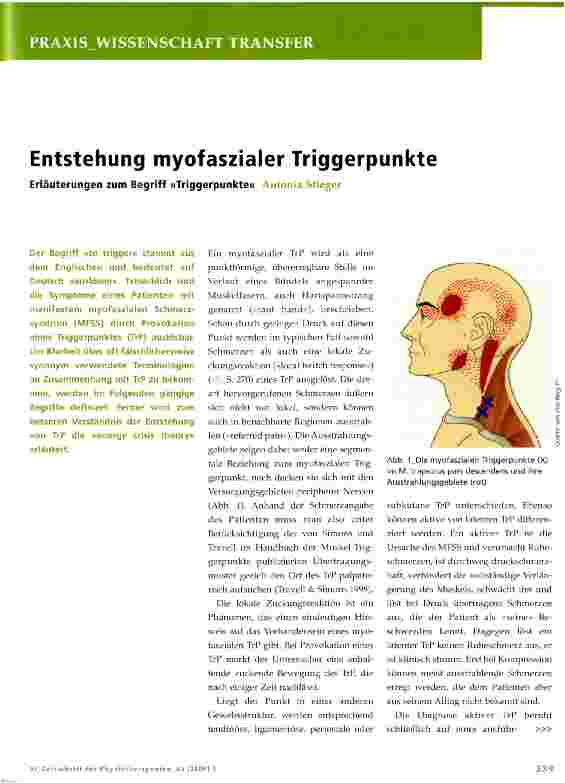 Vorschauseite 1: Entstehung myofaszialer Triggerpunkte