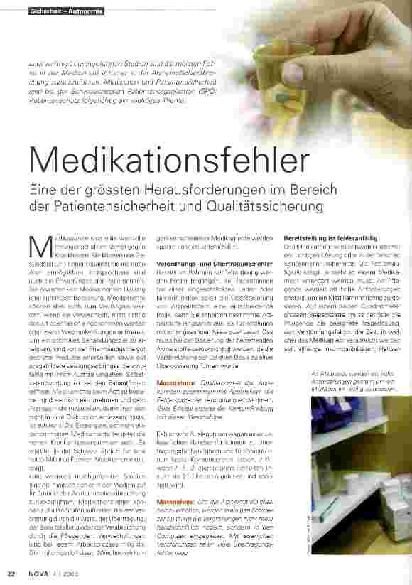 Vorschauseite 1: Medikationsfehler