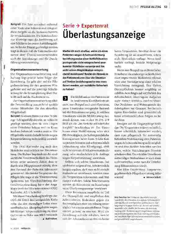 Vorschauseite 2: Verantwortung im Pflegealltag