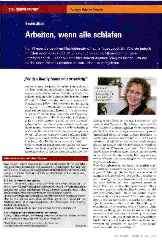 Vorschauseite 1: Arbeiten, wenn alle schlafen