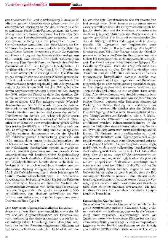 Vorschauseite 2: Dekubitusentstehung während der Operation
