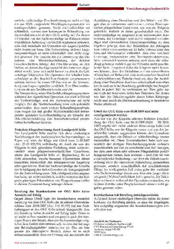 Vorschauseite 3: Dekubitusentstehung während der Operation