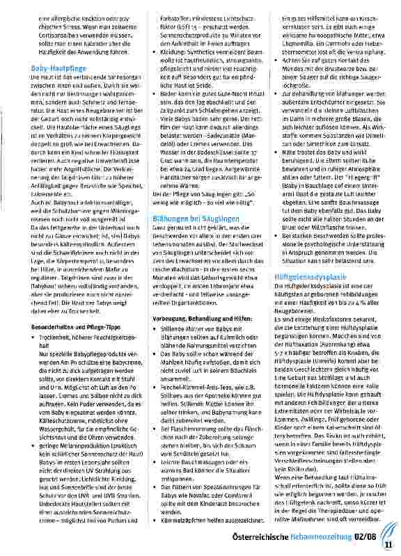 Vorschauseite 2: Schlafen und wachen, pflegen und versorgen