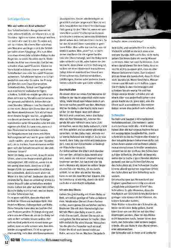 Vorschauseite 3: Schlafen und wachen, pflegen und versorgen