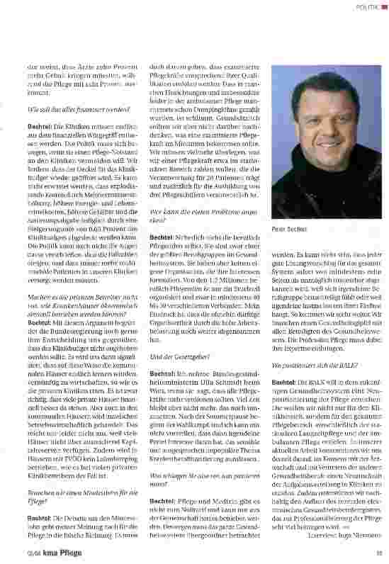 Vorschauseite 2: WIR BRAUCHEN EINEN GESUNDHEITSGIPFEL