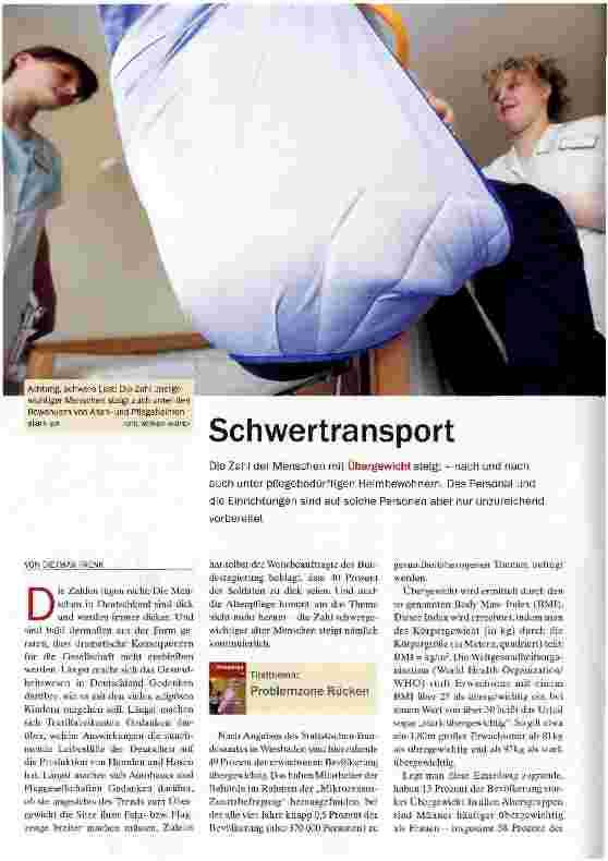 Vorschauseite 1: Schwertransport