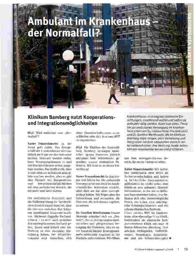 Vorschauseite 1: Ambulaut im Krankenhausder Normalfall?