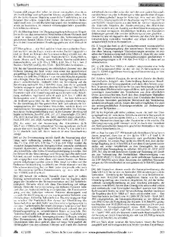 Vorschauseite 5: Neuordnung der Zusatzversorgung -Startgutschriften
