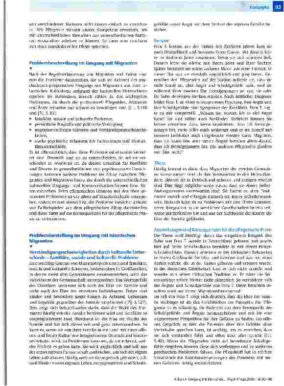 Vorschauseite 4: Umgang mit Menschen aus anderen Kulturen im psychiatrisch-pflegerischen Alltag Überlegungen, Informationen und Anregungen einer Pflegenden mit Migrationshintergrund