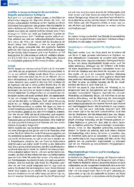 Vorschauseite 5: Umgang mit Menschen aus anderen Kulturen im psychiatrisch-pflegerischen Alltag Überlegungen, Informationen und Anregungen einer Pflegenden mit Migrationshintergrund