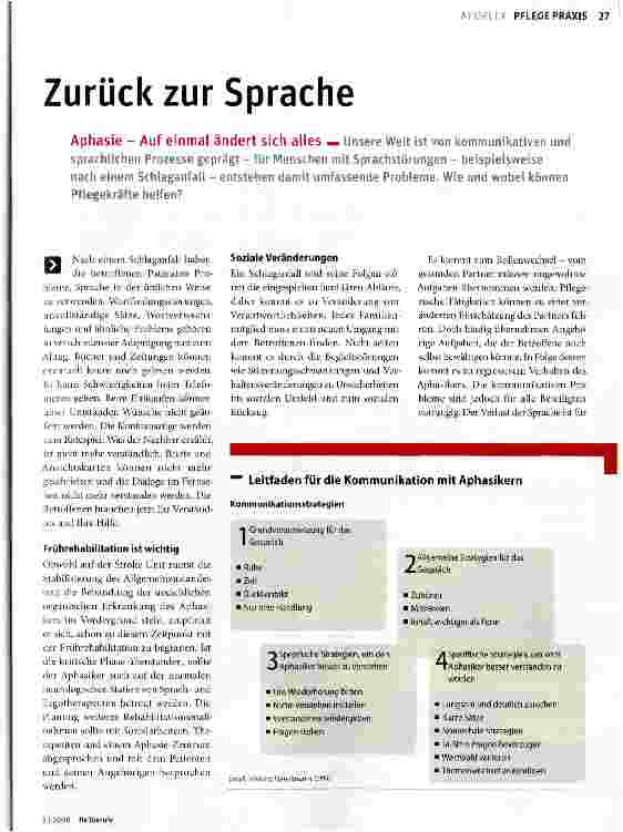 Vorschauseite 1: Zurück zur Sprache