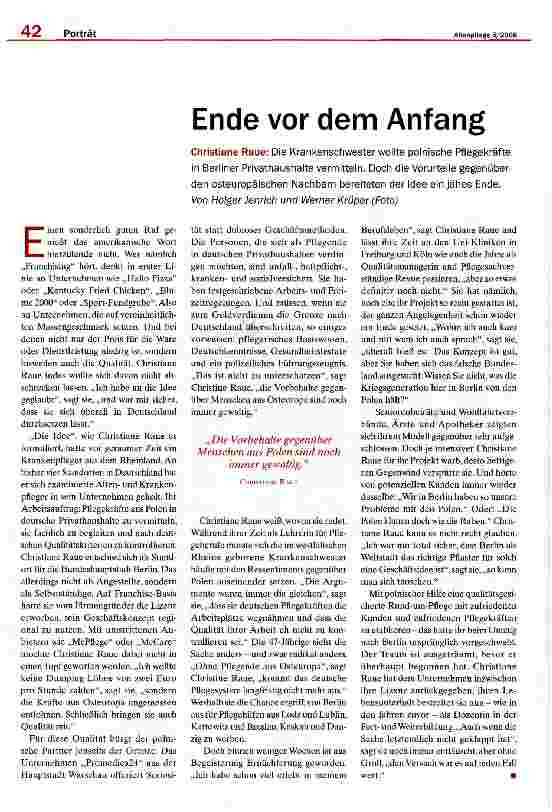 Vorschauseite 1: Ende vor dem Anfang