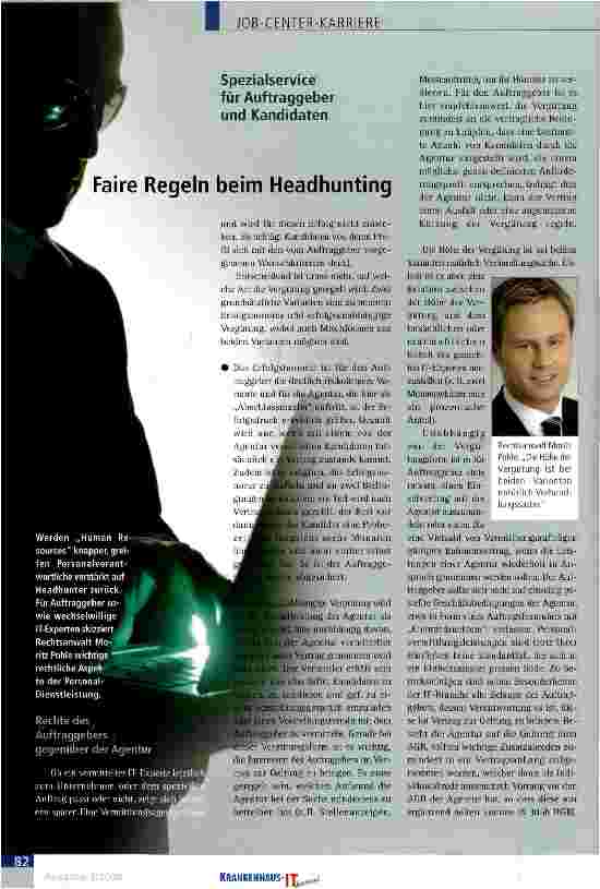Vorschauseite 1: Faire Regeln beim Headhunting