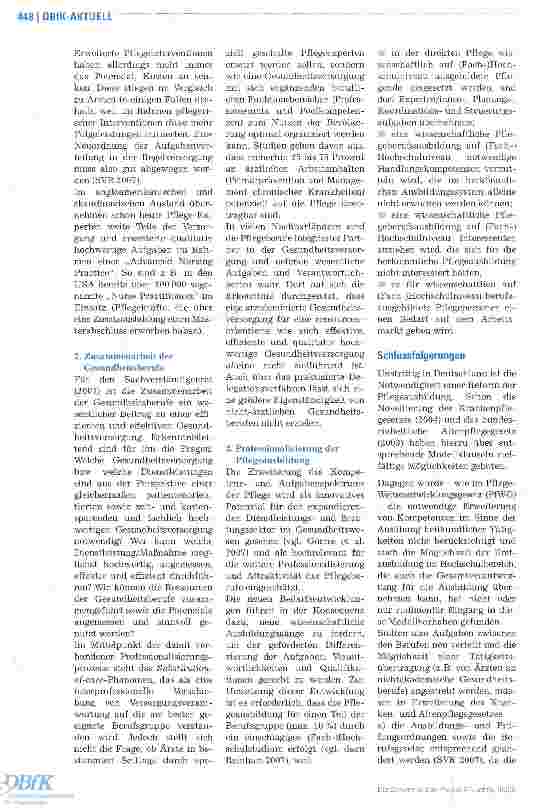 Vorschauseite 2: Hohe Pflegequalität durch mehr Kompetenz