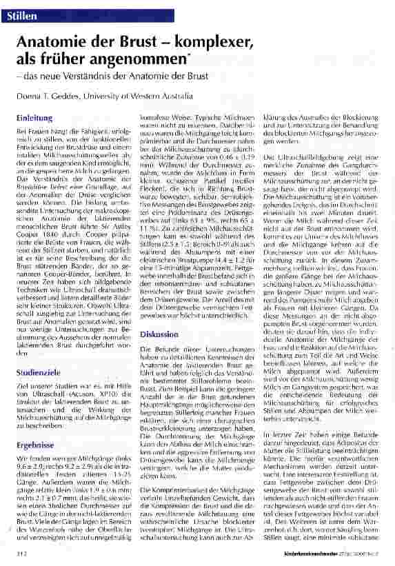 Vorschauseite 1: Anatomie der Brust - komplexer, als früher angenommen
