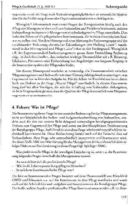 Vorschauseite 5: Implementierung einer wirksamen Pflegepraxis — Stabsstellen als notwendiger Übergang auf dem Weg zu einem zukunftsfähigen Profil von professioneller Pflege im Krankenhaus