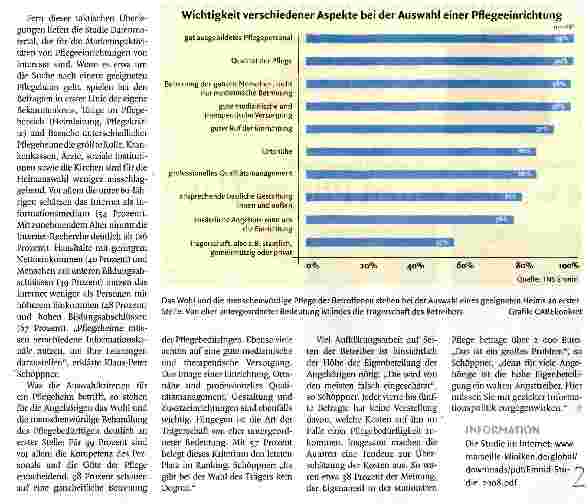Vorschauseite 2: Deutsche wollen einen Pflege-TÜV