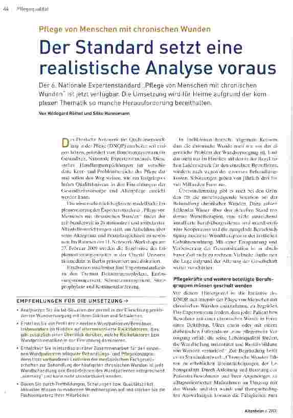 Vorschauseite 1: Der Standard setzt eine realistische Analyse voraus