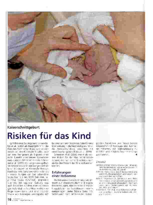 Vorschauseite 1: Risiken für das Kind