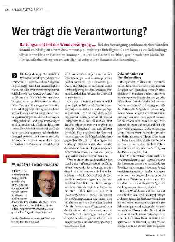 Vorschauseite 1: Wer trägt die Verantwortung?