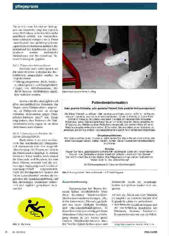 Vorschauseite 3: Sturzvermeidung im Alter- Wichtiger Beitrag zu mehr Selbstständigkeit und Mobilität und damit höherer Lebensqualität