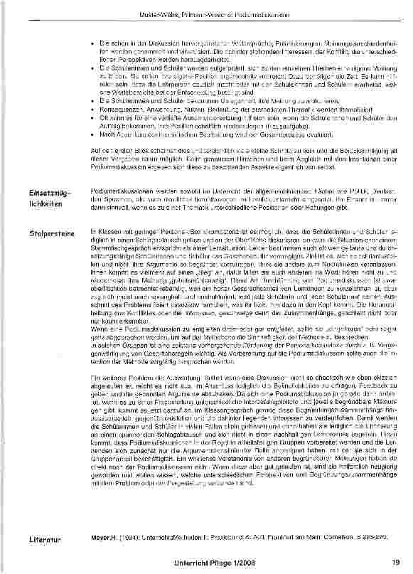 Vorschauseite 4: Podiumsdiskussion
