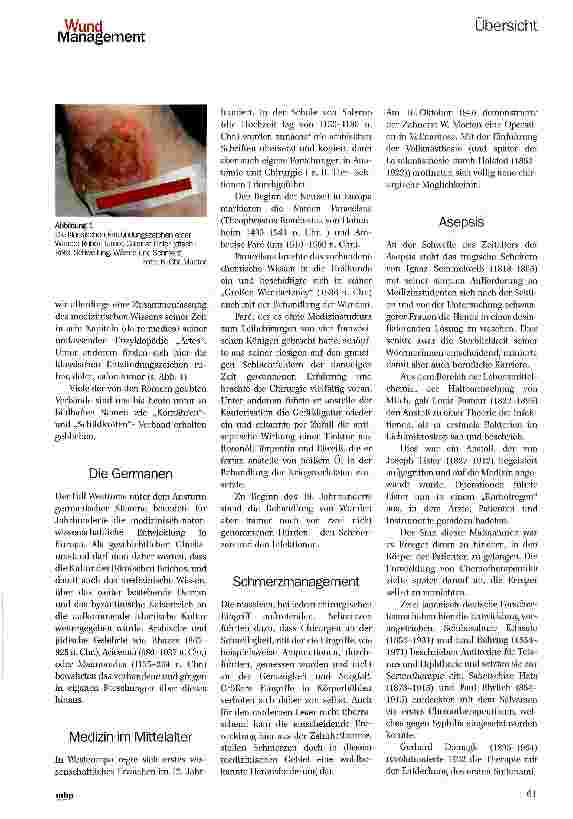 Vorschauseite 2: Blick in die Geschichte der Wundheilung