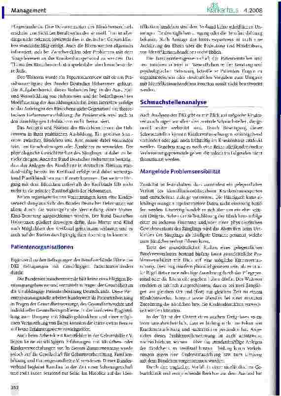 Vorschauseite 3: Vermeidung von Kindesverwechslungen im Krankenhaus