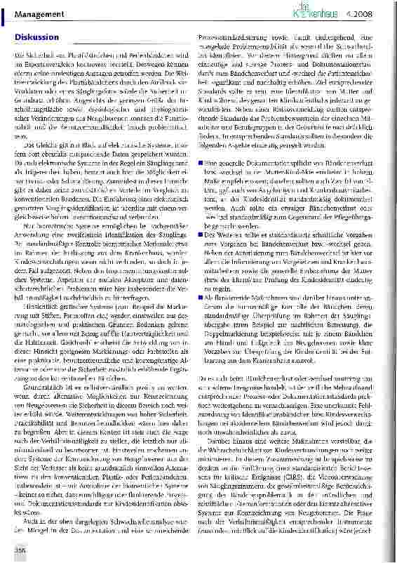Vorschauseite 6: Vermeidung von Kindesverwechslungen im Krankenhaus
