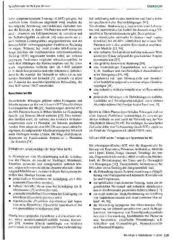 Vorschauseite 3: Sprachtherapie bei Multipler Sklerose-Symptomorientiertes und umgekehrt symptomorientiertes Training bei dysarthrischen, dysphagischen, aphasischen und kognitiven Beeinträchtigung…