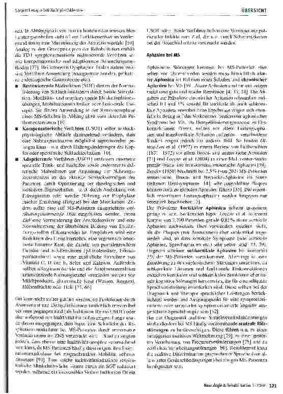Vorschauseite 5: Sprachtherapie bei Multipler Sklerose-Symptomorientiertes und umgekehrt symptomorientiertes Training bei dysarthrischen, dysphagischen, aphasischen und kognitiven Beeinträchtigung…