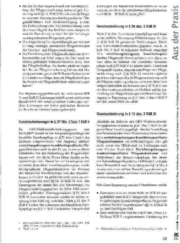 Vorschauseite 2: Dauerproblem Abgrenzung häusliche Pflege und Krankenpflege -Auswirkungen der Änderungen im Rahmen des GKV-Wettbewerbsstärkungs-Gesetz