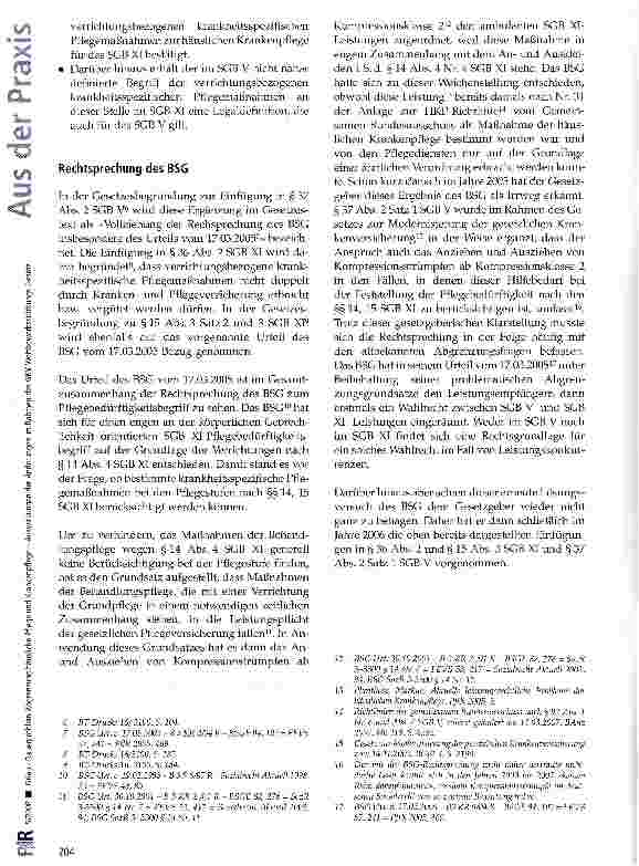 Vorschauseite 3: Dauerproblem Abgrenzung häusliche Pflege und Krankenpflege -Auswirkungen der Änderungen im Rahmen des GKV-Wettbewerbsstärkungs-Gesetz