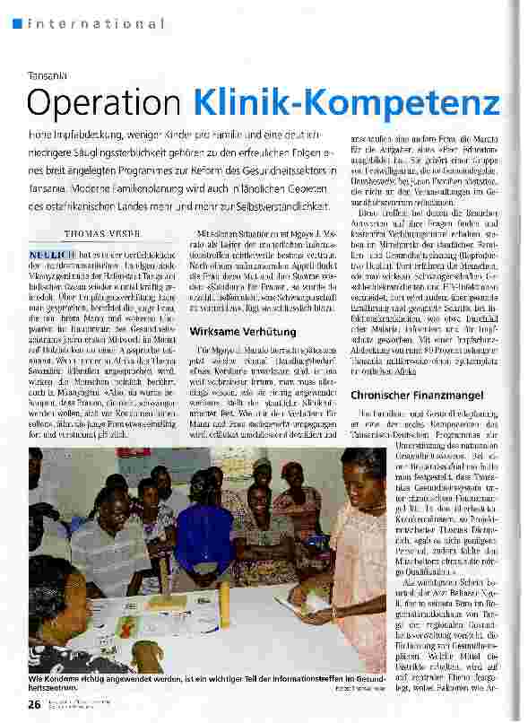 Vorschauseite 1: Operation Klinik-Kompetenz