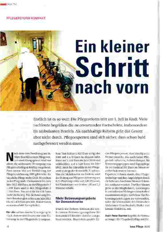 Vorschauseite 1: Ein kleiner Schritt nach vorn