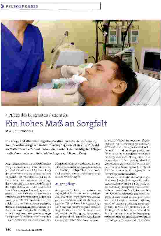 Vorschauseite 1: Ein hohes Maß an Sorgfalt